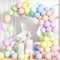 Unisun Palloncini Arcobaleno Pastello, 100Pezzi 10Pollici Macaron Rosa Blu Verde Giallo Viola Arancia Palloncino Ragazza Ragazzo Compleanno Matrimonio Anniversario Laurea Pensionamento Decorazione