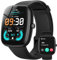 Parsonver Smartwatch Herren Damen mit Telefonfunktion, 1,83 Fitnessuhr mit 100+ Sportmodi, BMI-Index, Herzfrequenz, Schlafmonitor, SpO2, IP68 Wasserdicht Smart Watch für Android & iOS, Schwarz