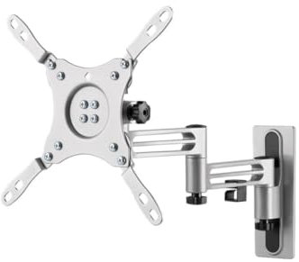 goobay Universal TV Wandhalter/schwenkbar & neigbar, ausziehbar bis 38,6cm / max. 15kg / 13-43 Zoll/kompatibel bis VESA 200x200mm / für Wohnmobile geeignet / 71989