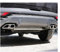 HGMGFYCX Auspuffblenden Für Hyundai Für Tucson NX4 2021 2022 Auto Edelstahl Vier-Auspuffendrohr Dekorativer Rahmen Auspuffrohrabdeckung Rahmenzubehör(Silver 2pcs)