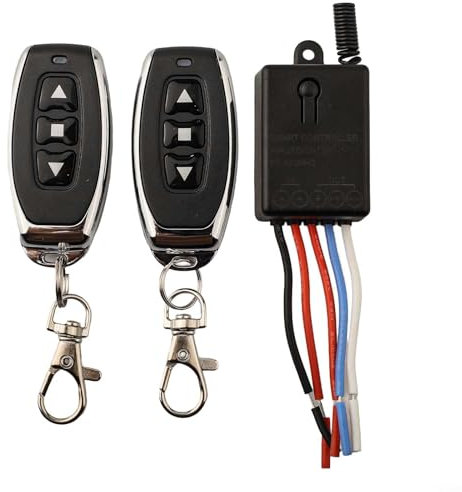 Zilimontt Interruptor remoto, interruptor remoto hacia adelante y marcha atrás DC 5V a 24V 20A actuador lineal Interruptor remoto de 12V, controlador de actuador lineal, actuador lineal con control