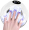 FOLAI UV-LED-Nagellampe, USB wiederaufladbar und mit Energiespeicherfunktion, LED-Nagellampe für UV-Nägel, schnelle Behandlung für Nägel zu Hause und Salons