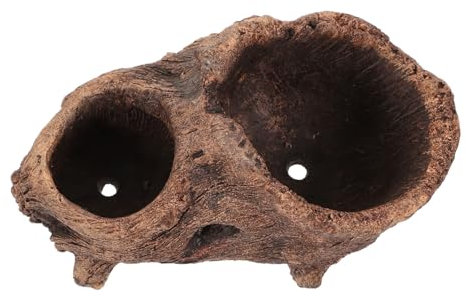 INOOMP Vintage Pflanztopf Baumstumpf Optik Blumengefäß Aus Zement Retro Blumentopf Für Balkon Terrasse Büro Vielseitiges Pflanzgefäß Langlebig