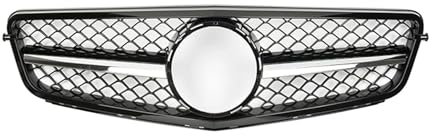 Kühlergrill Vorne Für C W204 C43 C180 C200 C250 C300 Für GT Diamond 2007-2014 Auto Frontstoßstange Haubengrill Tuning Perfect Match Grille Front Kühlergrill(A -Chrome 1 Pin)