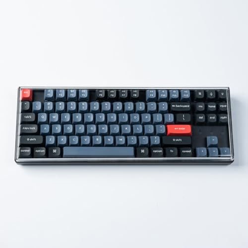 Keychron Keyboard Dust Cover, 80% Layout Clear Acrylic Keypads Cover for Computer Mechanical Keyboard for Keychron K8 / K8 Version 2 / K8 Pro / K8 Max / V3 / V3 Max / Q3 / Q3 Pro / Q3 Max / Q3 HE