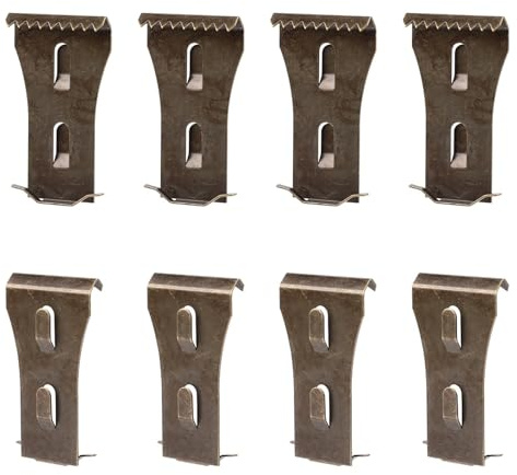 KAQNTUD 8 Stück Sichere Ziegelaufhänger zum Aufhängen verschiedener Gegenstände, einfache Installation, Ziegelwand-Clips, Outdoor-Dekoration, Hängehaken, ohne Bohren Haken