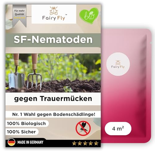 SF Nematoden gegen Trauermücken – 20 Mio für 40m² Blumenerde (200 Pflanzen) – biologische Zucht aus Deutschland