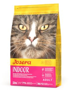 JOSERA Indoor Cat (2kg) | Katzenfutter trocken mit Geflügel | Adult | Premium Trockenfutter für ausgewachsene sterilisierte Katzen | getreidefrei | moderater Fettgehalt zur Gewichtkontrolle