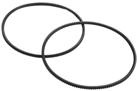 Lathe Drive Belt, Mini Lathe Belt for WM210V and Most 21mm Bore Metal Lathes, 5M375, 5M387 Polyurethane Replacement Belts 2Pack