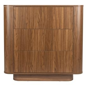 Housecraft living Almira Kommode Holz/Marmoroptik Walnussfarbe
