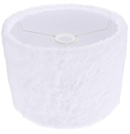 SHOWERORO E27 Installieren Plüsch Dekorativer Lampenschirm aus Polyester und Eisen mit Langem Fell für Wohnzimmer und Heimdekoration