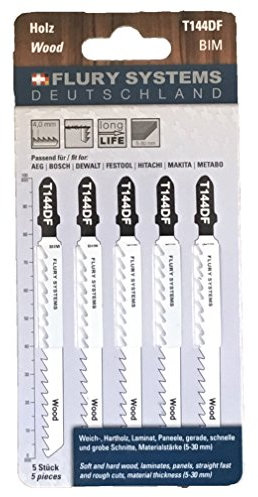 Flury Stichsägeblatt T144DF 5er Pack
