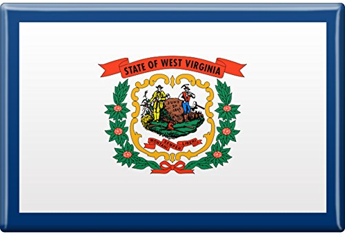 Magnet - US-Bundesstaat West Virginia - Gr. ca. 8 x 5,5 cm - 37148 - Küchenmagnet