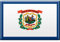 Magnet - US-Bundesstaat West Virginia - Gr. ca. 8 x 5,5 cm - 37148 - Küchenmagnet