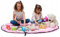 Funky Planet Toy Storage Bag for Lego Organizer Bags Foldable Rug Portable Organizer Toys Kids Play Mat 60 inch (150cm) from (Pink)