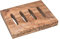 NATUREHOME Olivenholz Seifenschale Reine Bio Holz Schale eckig - 10x12x1,5 cm Aufbewahrung für Seife Seifenhalter im Badezimmer