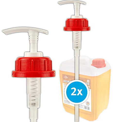 C.P. Sports Pompe doseuse pour bouteille de 500 ml, 1000 ml / 1 litre, 5 litres, adapté à l’usage alimentaire 1-10 pompages
