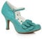 Ruby Shoo Women's Teal Josie Lace Mary Jane Pumps UK 6