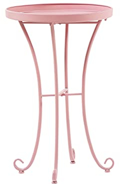 Beistelltsch Metall Rosa für Garten für Terrasse Cavina
