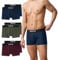 Snocks Boxershorts Herren Bio Baumwolle (6er Pack) Unterhosen Herren ohne einschneidenden Gummibund - Gr. 3XL - Blau Rot Grün