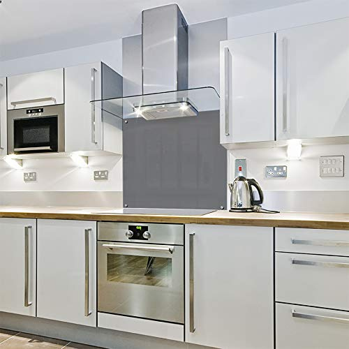 Light Grey - Colour Block Glass Splashback (1000w x 750h)