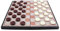 TOYANDONA Draughts Board Games Wooden Draught Magnetic Checkers Board Game Folding Wooden Chess Set for Adults