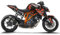 ARider Dekor für KTM Super Duke 1290 R (2013, 2014, 2015, 2016) | Aufkleber und Grafik Kit (Orange)