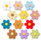 SUNURS Small 3D Flower Cute Fridge Magnets for Locker, Colorful Strong Decorative Funny Refrigerator Magnets for Whiteboard, Kitchen, and Office (Small & 12 Pieces)
