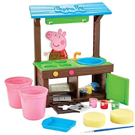 Peppa Pig Peppa's Garden Art Bench, Preschool craft, garden play, gift for 3-5 year old