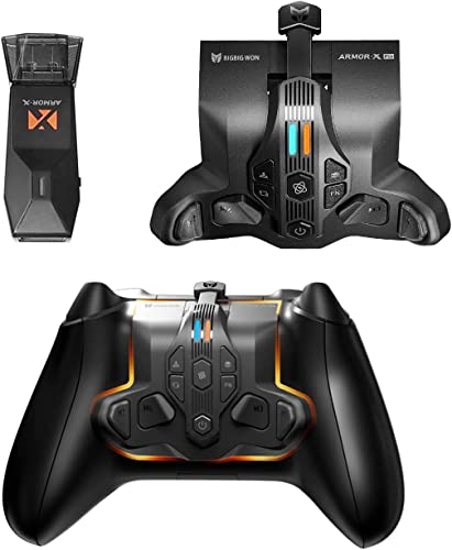 Paddles für Xbox Series S/X Controller,Rücktasten Ansatzstück mit 4 Paddeln kompatibel mit Xbox Series S/X/Xbox One/Switch/PS4/PC,Unterstützt/Turbo Funktion/Memory Funktion/Audio Buchse