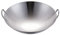 DOITOOL Wok in Acciaio Inox Padelle Wok Tradizionali Cinesi Giapponesi Padella Pentola con Doppio Manico Fondo Tondo Padella Antiaderente Pentole per Cucina Argento 28 Cm