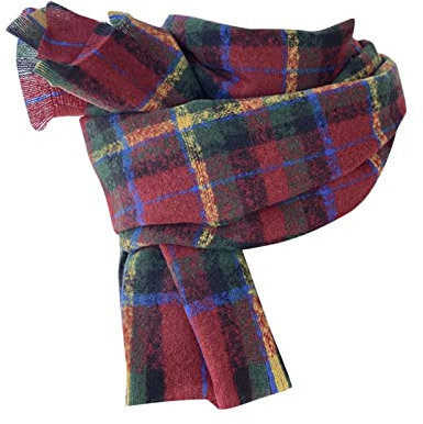 Schal Damen Winter Kariert Groß Elegant Weich Halstuch XXL Deckel Winterschal Herbst Winter Kuschelig Warm Kariert Plaid Frauen Schlupfschal Deckenschal Damenschal Cape