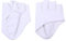 LAIFEKE Männer Frauen Halbfinger PU Leder Handschuhe Fingerless Handschuh Performance Handschuhe (Weiß)