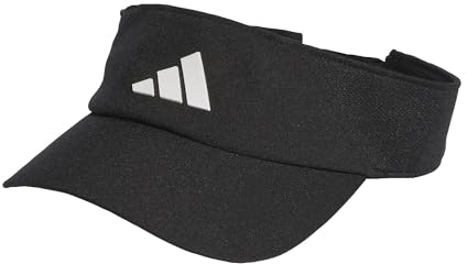 adidas Unisex AEROREADY Visor, Black/White, L