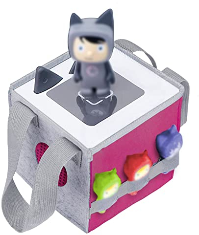 Vicloon Tasche für Toniebox, Toniebox-Zubehör,Aufbewahrung Box Tragetasche mit Griff fürToniebox Tonie Figuren Aufbewahrung-Rosa