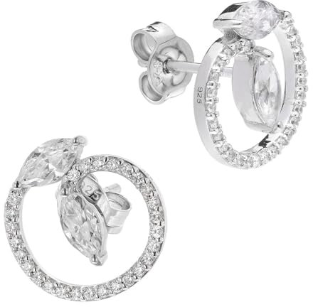 trendor Damen Ohrringe 925 Silber Ohrstecker Ohrschmuck aus echtem Sterlingsilber, elegante Geschenkidee für Frauen, 15148