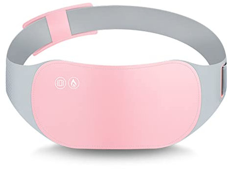 Almohadilla Térmica Menstrual Portátil, Cinturón de Calentamiento Rápido con 3 Niveles de Calor y 3 Modos de Masaje para Aliviar el Dolor de Período (No Incluye Batería)