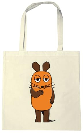 Logoshirt® Die Sendung mit der Maus I TV-Maus I Baumwolltasche I natur I Lizenziertes Originaldesign