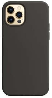 MdybF Custodia per iPhone Custodia in Silicone Originale di Lusso per Apple iPhone 11 12 13 14 15 PRO Max Case Ufficiale per iPhone 15 Plus XS XS XR 13 14 PRO Cover-per iPhone 13-Nero