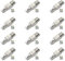 RJ45 Stecker Werkzeuglos, 12 Stück Cat7 Stecker, Cat6A Netzwerkstecker, Netzwerk Werkzeug, Werkzeuglos Feldkonfektionierbarer, Geschirmt 10 Gbps 600MHz
