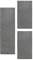 Carpetsale24 Bettumrandung Schlafzimmer 3 teilig Läufer Teppich Grau Bettvorleger Schlafzimmer Bettset: 2 St. 60x100 cm | 1 St. 80x150 cm - Teppich Läufer Set Einfarbig Design