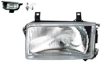 Johns, Scheinwerfer Halogen Front passend für VW Transporter T4 09/90-04/2003 H4 Links + Nebelscheinwerfer + Leuchtmittel
