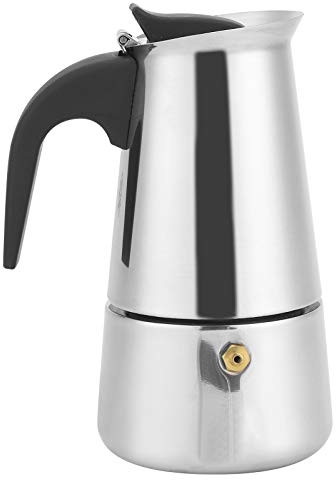 Caffettiera Moka, Caffettiera Italiana da 200 Ml Caffettiera Italiana 4 Tazze Caffettiera Per Espresso Caffettiera da Campeggio Caffettiera Caffettiere Fornello Per La Casa