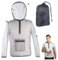 eurNhrN Moskito-Jacke, Mesh-Mückenjacke mit Kapuze, Größe XL, atmungsaktive Mesh-Mückennetz-Kleidung für Männer und Frauen, Angeln, Wandern, Camping, Outdoor-Schutz vor Fliegen