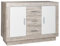 Arthur Berndt Moderne Kommode 2 Türen 4 Fächer 3 Schubladen Sideboard Schrank Sand Eiche Optik