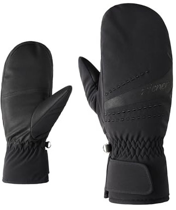 Ziener Damen KIRIANA Ski-Fäustling/Wintersport | Primaloft, warm, PFC frei, Black, 7,5