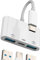 USB C Adapter(3 in 1) USB OTG 3.0 Type C Charging Port for iphone 16 15 Splitter for Apple Converter MacBook Adaptor for ipad Mouse Connector Data Extender Cord Accessories compatible for Samsung S24