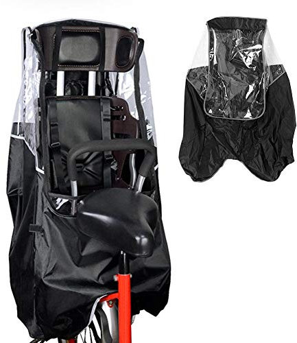 Regenschutz für Kinderfahrradsitz, Kinder Fahrradsitz Regenschutz Fahrrad Kindersitz Schmutz und Regen Transparent Faltbar Windschutz (Ejoyous8nh3io6fgq-11)