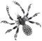 Jiimhte Spinnenringe | Modische, zierliche Ringe, Halloween-Fingerring, offen, verstellbare Spinnenringe mit Strasssteinen, Dekoration für gruselige Gastgeschenke, Refer to description, Eisen, Unisex