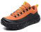Tsuukuie Herren Trail Running Schuhe – Ultraleichte wasserdichte Trekking-Schuhe mit Atmungsaktivem Mesh & Rutschfester Sohle für Outdoor-Abenteuer Orange und Schwarz 41